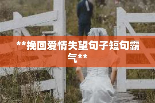 **挽回爱情失望句子短句霸气**