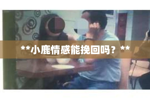 **小鹿情感能挽回吗？**