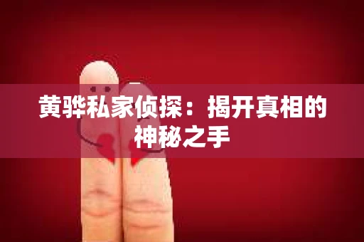 黄骅私家侦探：揭开真相的神秘之手