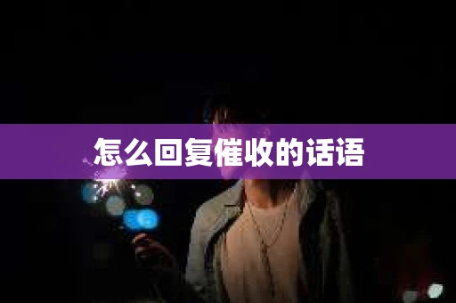 怎么回复催收的话语