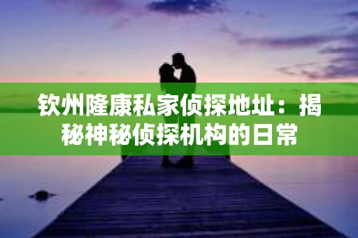 钦州隆康私家侦探地址：揭秘神秘侦探机构的日常