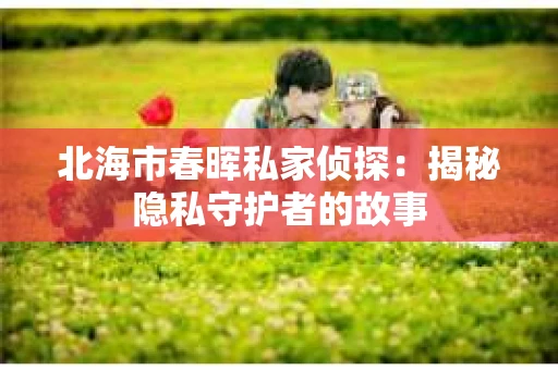 北海市春晖私家侦探：揭秘隐私守护者的故事