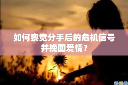 如何察觉分手后的危机信号并挽回爱情？