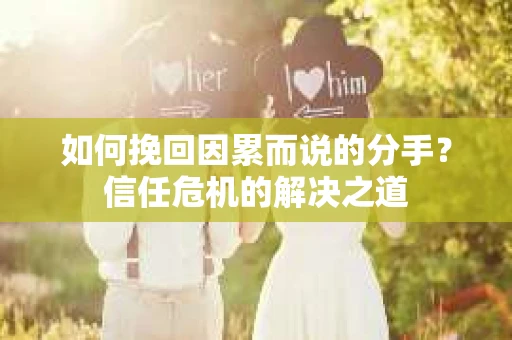如何挽回因累而说的分手？信任危机的解决之道