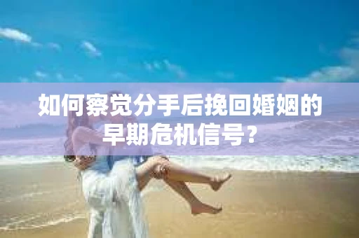 如何察觉分手后挽回婚姻的早期危机信号？