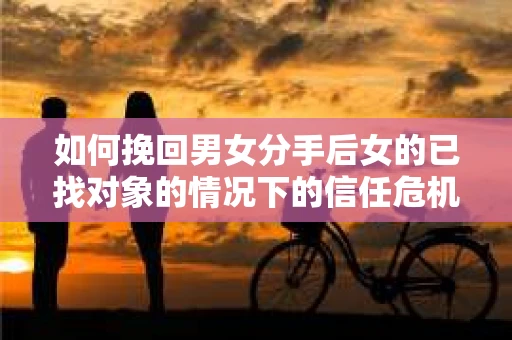 如何挽回男女分手后女的已找对象的情况下的信任危机？