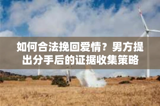 如何合法挽回爱情?男方提出分手后的证据收集策略 如何合法挽回爱情?男方提出分手后的证据收集策略